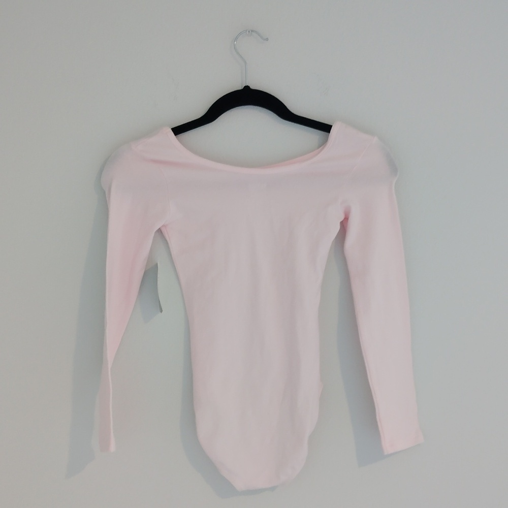 Danskin Girls Light Pink Long Sleeve Leotard - Picture 4 of 5